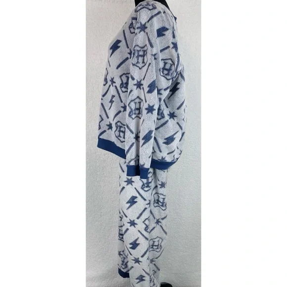 HARRY POTTER • Blue 2-Piece Fleece Jogger Pajama Lounge Set, XL - Picture 8 of 16